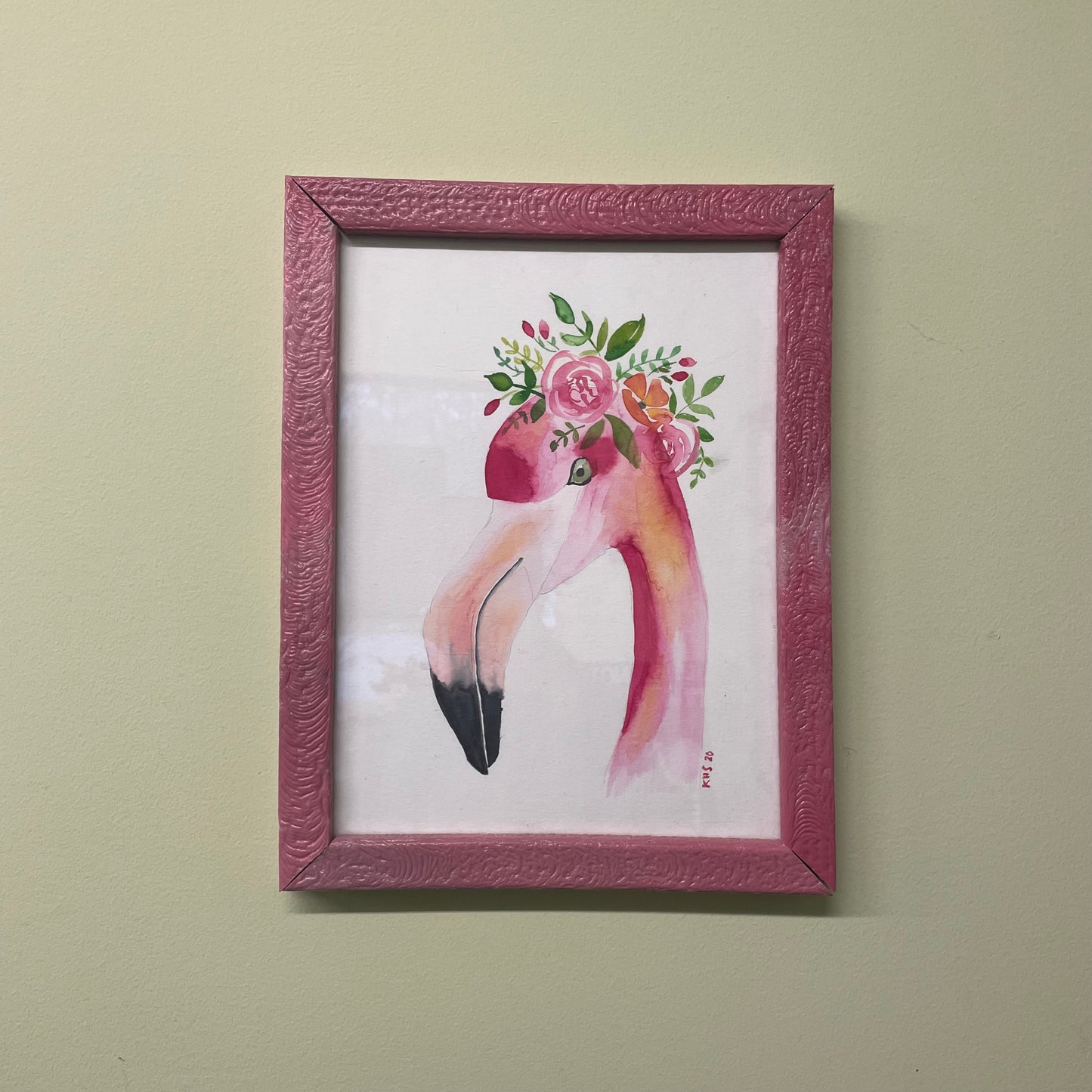 A Pink Flamingo Portrait