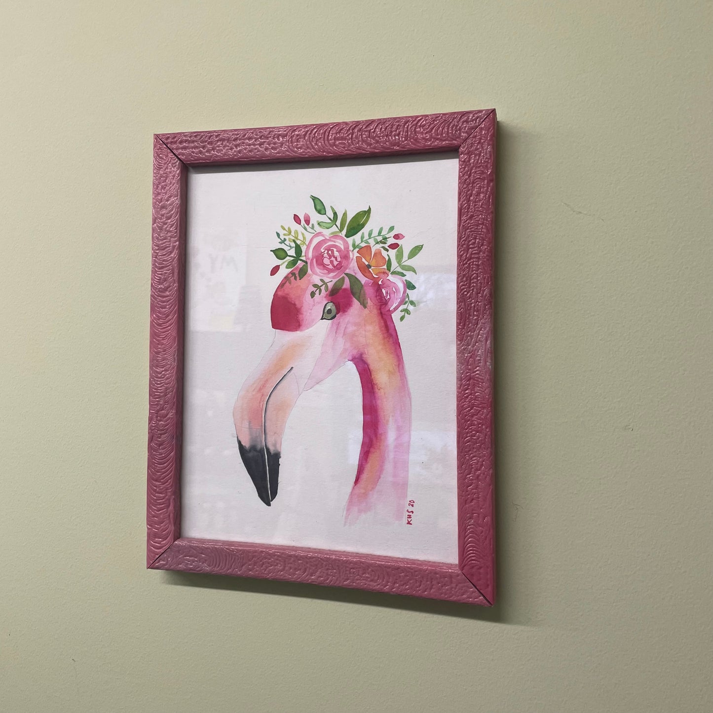 A Pink Flamingo Portrait